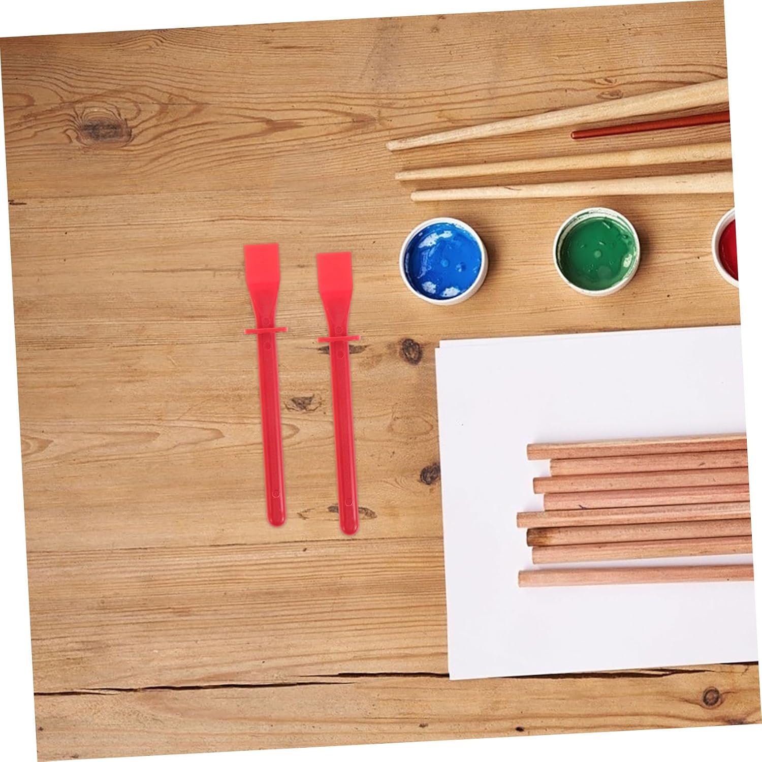 Angoily 15pcs DIY Leather Crafting Palette Stick Glue Scraper Set Spreader for Glue Sticks