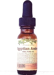 Egyptian Amber Oil. Packaged in a 15 ml Amber Glass Dropper Bottle (Pure Strength, Concentrated, Undiluted Perfume Oil)