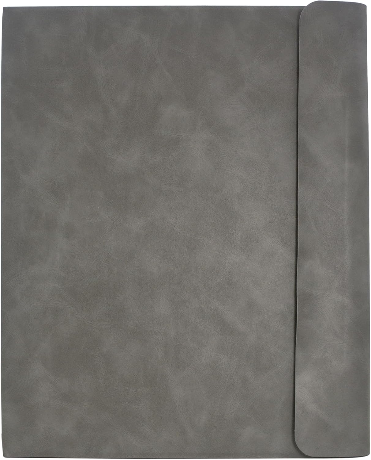Binder Portfolio Organizer Case with Color File Folders, Padfolio Ring Binder Organizer Portfolio File Folder with 3-Ring Binder and Clipboard (Gray, Standard)