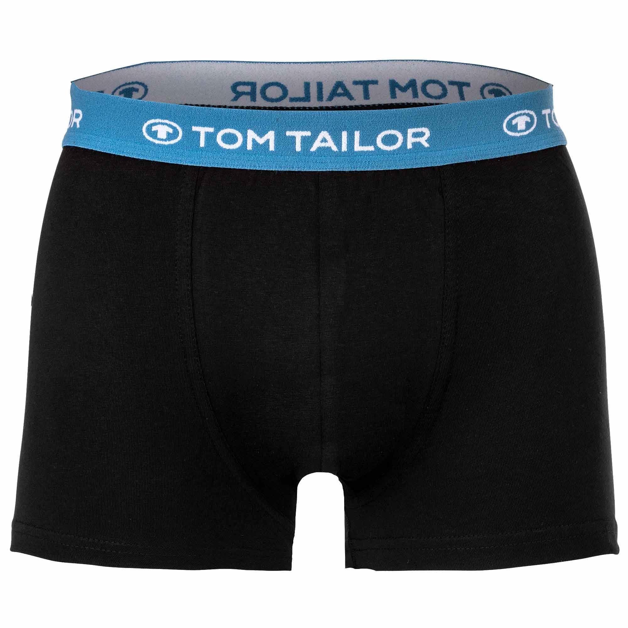 TOM TAILOR Boxer da uomo, confezione da 5 pezzi, biancheria intima in cotone con elastico, pantaloni a fianca/trunks con elastico in vita, comodi mutande da uomo, confezione multipla