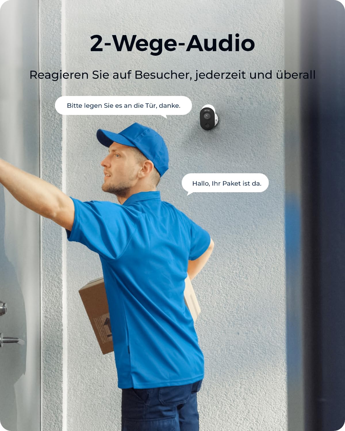 Reolink 4K Überwachungskamera Aussen Akku Set mit Home Hub, Farbnachtsicht | Zentrale Verwaltung & Lokaler Speicher, Ohne ABO, Bank-Level-Verschlüsselung, 2.4/5GHz WLAN, Argus 3 Ultra 2-Kamera-Set