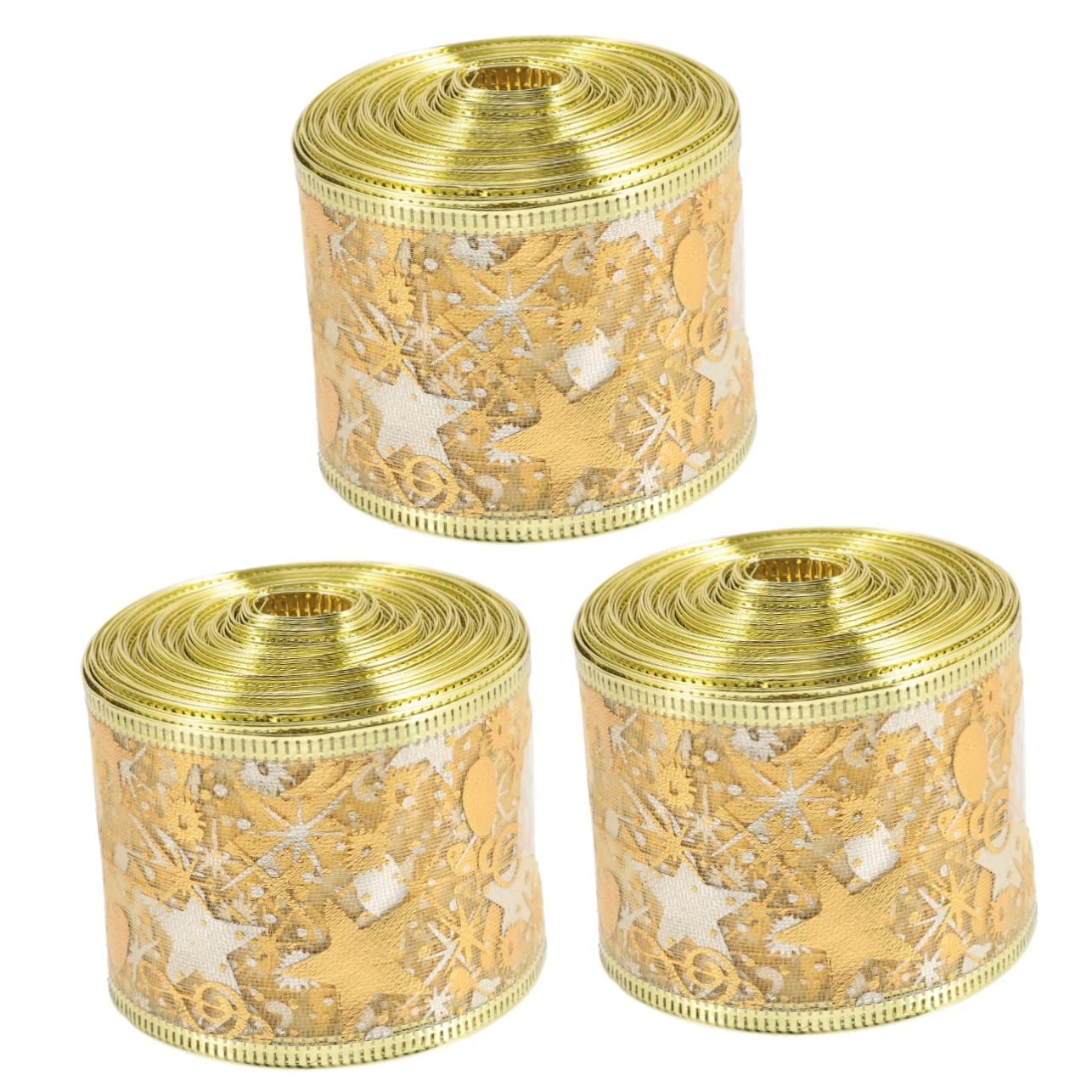 Ruban pour guirlande de sapin de Noël en tissu imprimé élégant