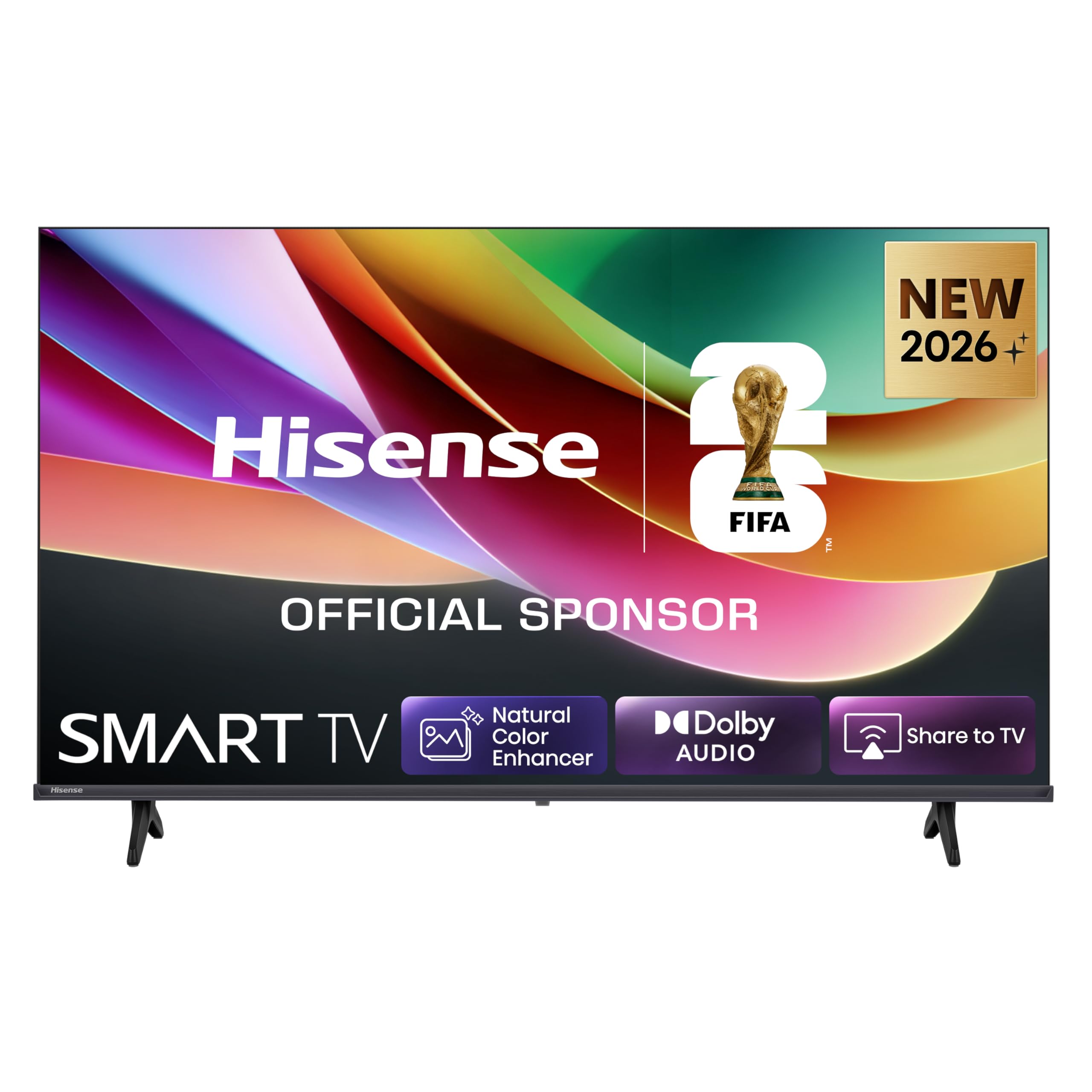 Hisense 32E4DS Fernseher 32 Zoll, 4K FHD Smart TV, Hi-View AI Engine, 60Hz Game Mode, Natural Colour Enhancer, Dolby Audio, DTS Virtual: X, Rauschunterdrückung, Airplay [2026]