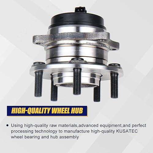 Miniatura 3 de KUSATEC 512326 Rodamiento de rueda trasera y conjunto de cubo compatible con Hyundai Veracruz 2007-2012, Kia Sorento 2011-2015, Hyundai Santa Fe