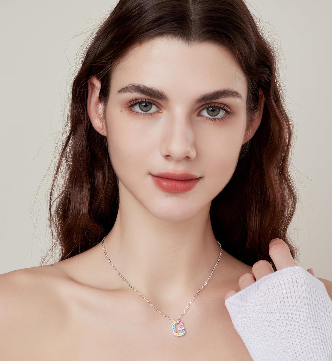 Women Initial Letter Necklaces,Initial Baseball Number Birthstone Necklace Jewelry Gifts for Women - Image 2