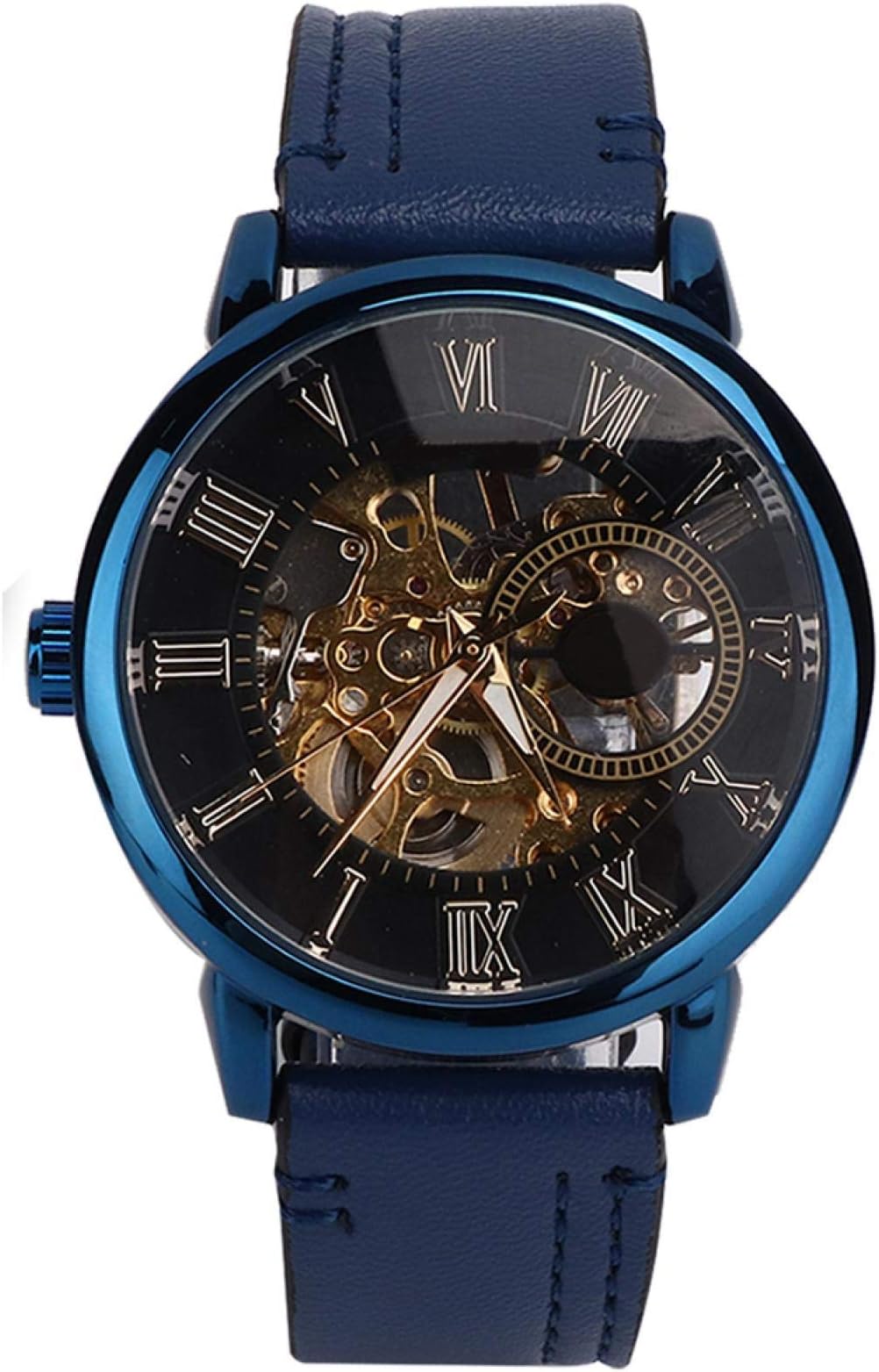 CHICIRISMen Wristwatch, Metal Mechanical Wristwatch, 1.6in Diameter Home for Business