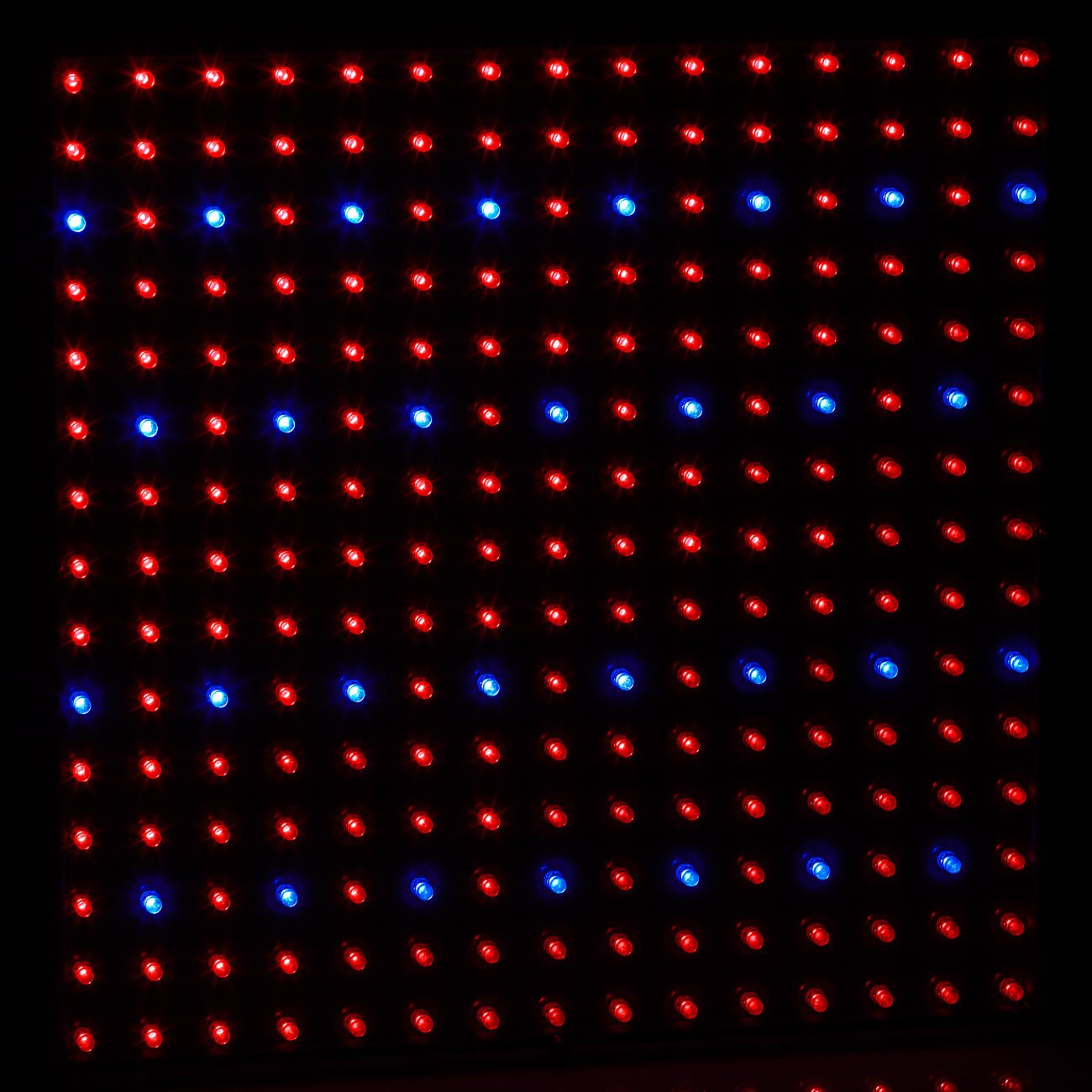 Lunartec Wachstumslampe: Profi LED-Pflanzen-Wachstums-Leuchtpanel mit 225 LEDs, 250 Lumen (Wachstumslampen für Pflanzen, Pflanzlampe, Grow)