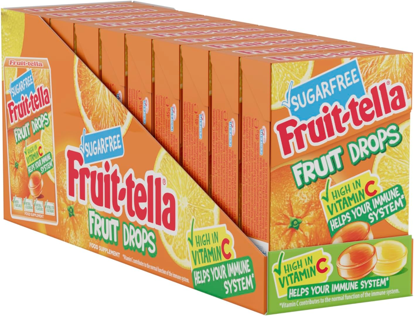 Sugar Free Fruit Drops Citrus Pouch, 20 X 45 g