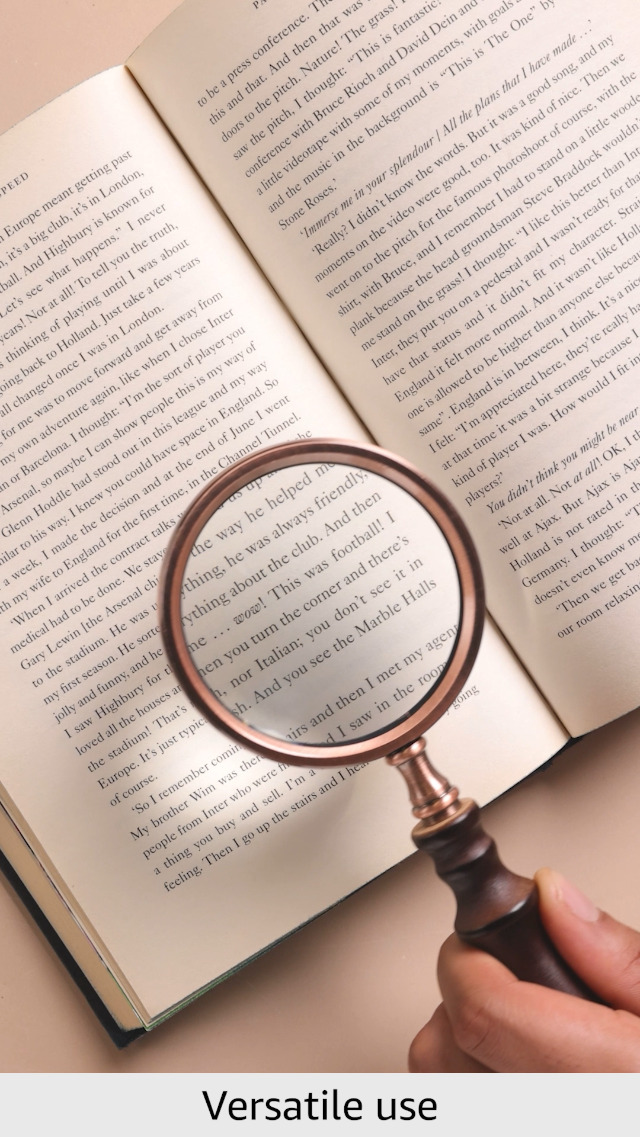 Amazon.com: MSLAN Magnifying Glass,10X Antique Copper  display picture 3