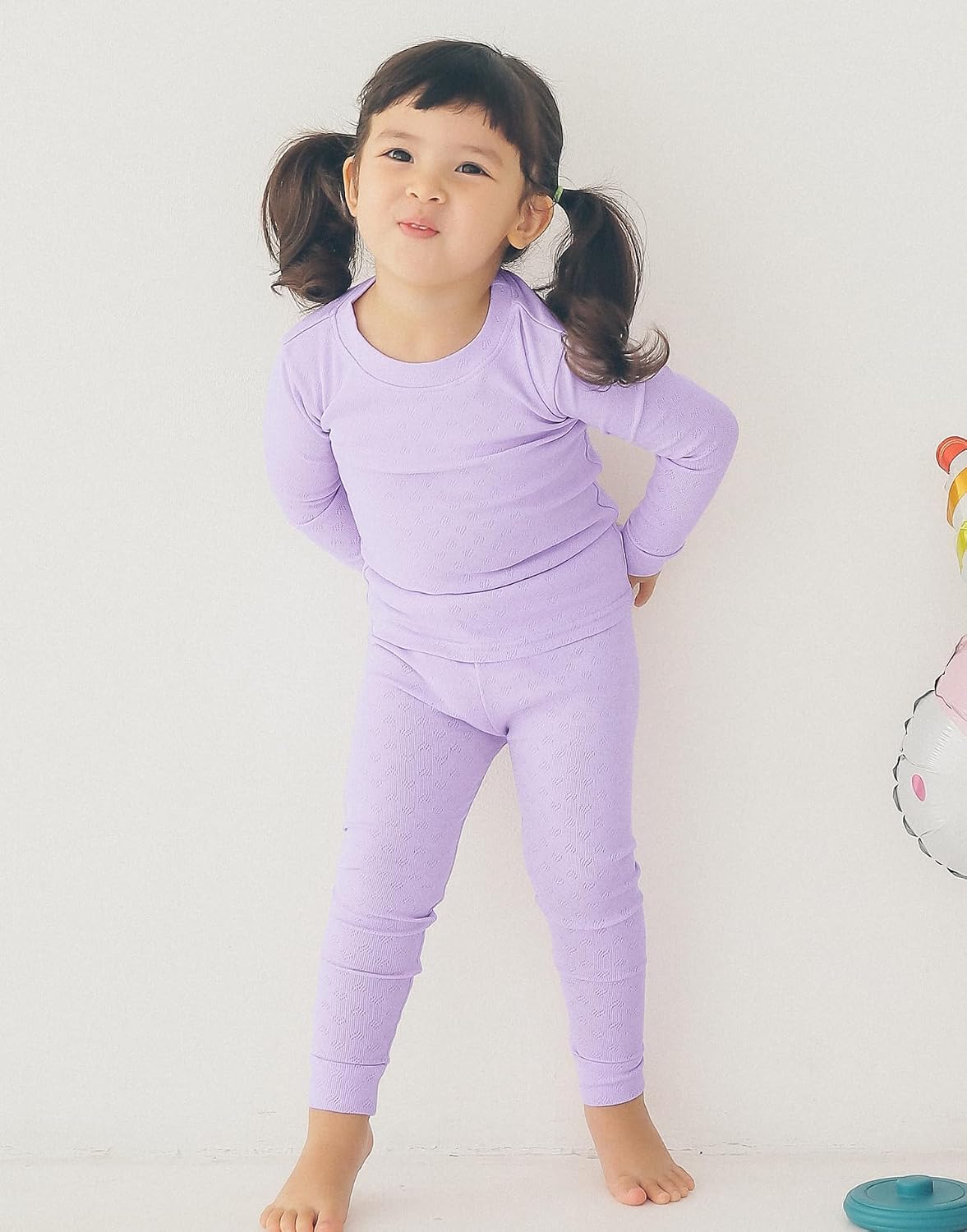 VAENAIT BABY 6M-12Y Toddler Kids Jacquard Texture Super Soft Lightweight Breathable Modal Cotton Sleepwear Pajamas Set