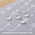 Baby Splat Mat for Under High Chair/Arts/Crafts, 51 x 51 Inch Washable Splash Mat, Waterproof and Wipeable Spill Cover, Anti-Slip Floor Protector, Portable Playmat and Table Cloth