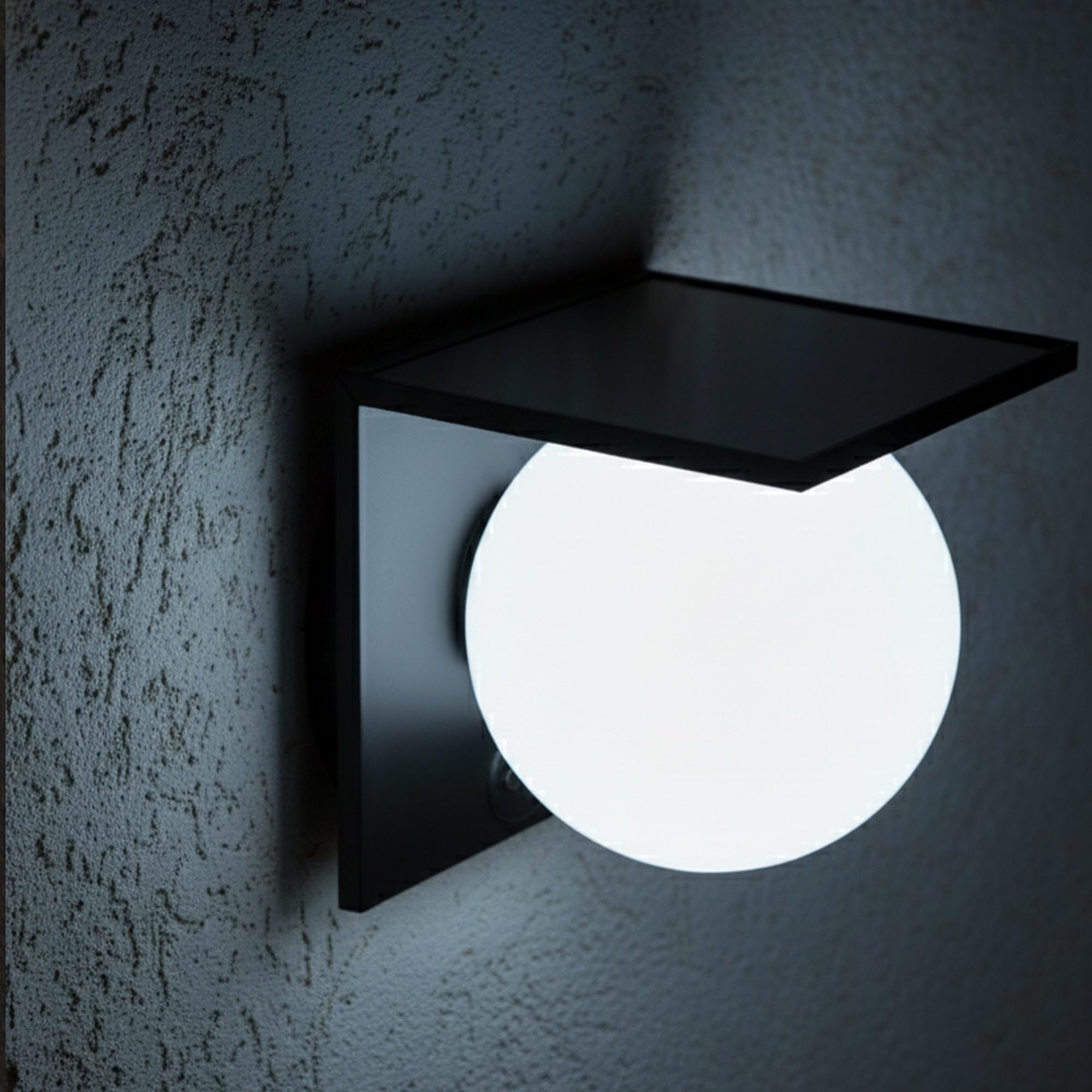 Lumisky BOLLY WALL H14cm lampa ścienna solarna z czujnikiem ruchu LED zimna biel