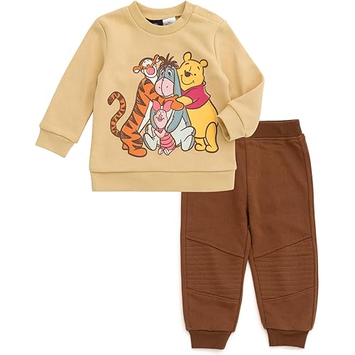 Disney Christmas Fleece Sweatshirt and Pants Outfit Set Newborn to Big Kid Sizes (Newborn - 10-12)
