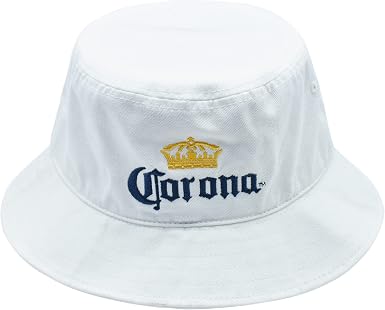 Bucket Hat with Embroidered Corona Logo 