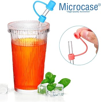 Microcase Yeti ve Stanley Termoslar için Esnek Silikon Pipet Ucu Koruma Kılıfı 8mm-AL4950 (Şeffaf)