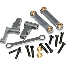 وصلة مجموعة التوجيه متوافقة مع ترقية 1/14 MJX Hyper Go 14301 14302 14303 Rc Car Steel Aluminum Alloy PartTitanium