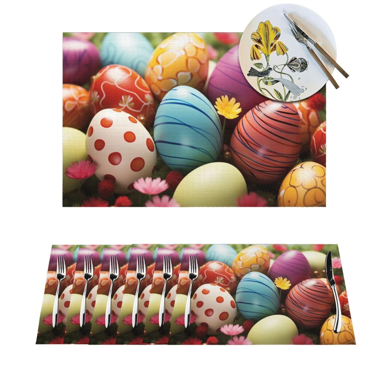 Set de table lavable anti-tache en PVC tissé résistant pour protéger la table de cuisine