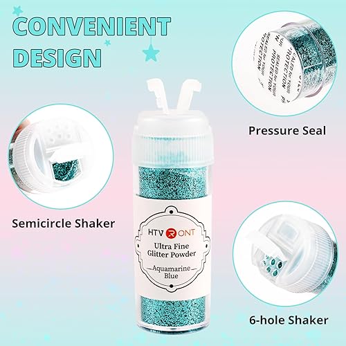 Miniatura 2 de HTVRONT Purpurina fina para resina, 32 frascos de purpurina extrafina para manualidades, tarro agitador para artes y manualidades para uñas,