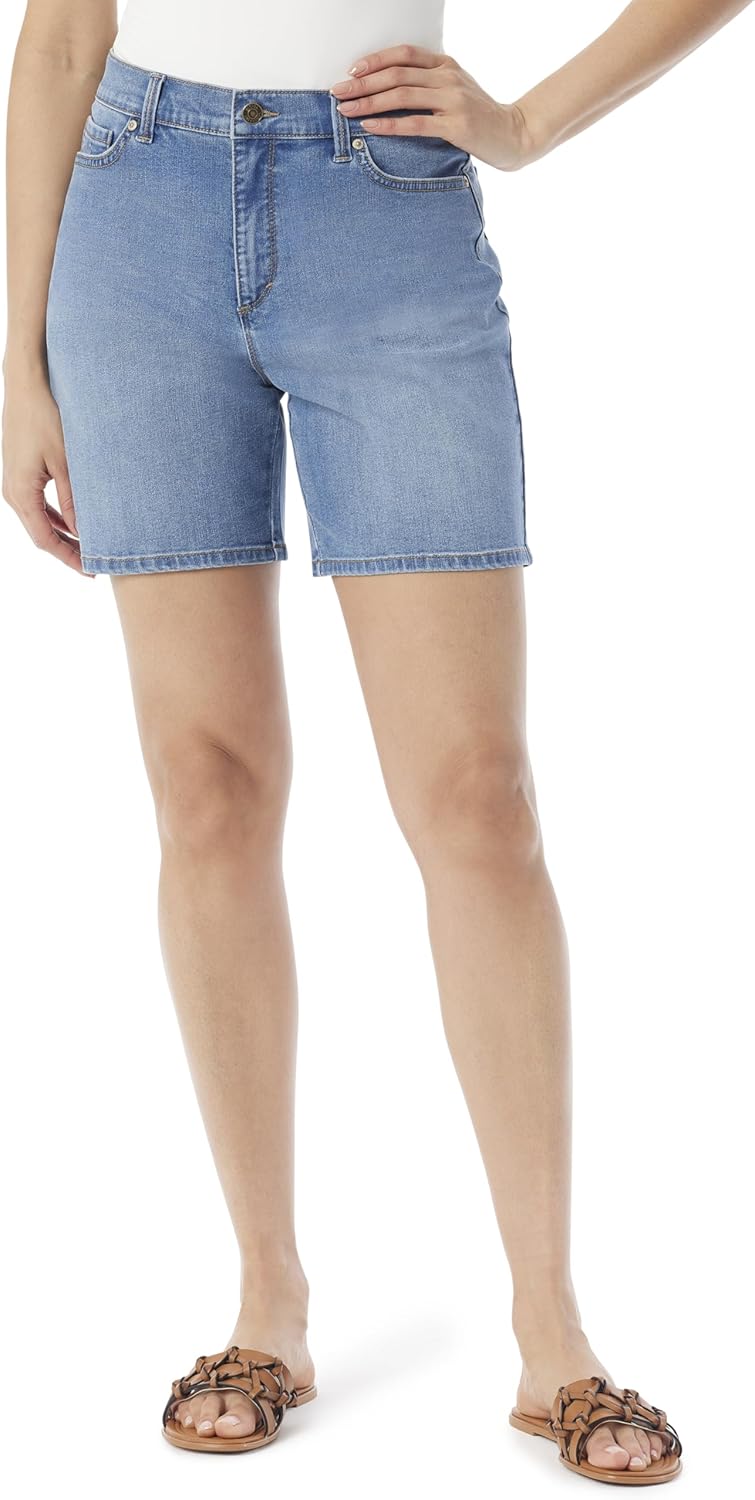 Gloria Vanderbilt Womens Amanda Basic Jean Short Standard
