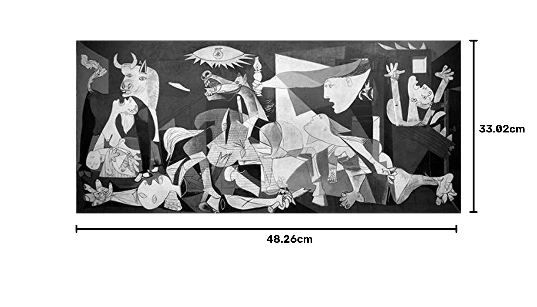 Amazon.co.jp: ゲルニカ 1937 パブロ・ピカソ作 18x8 美術館アート