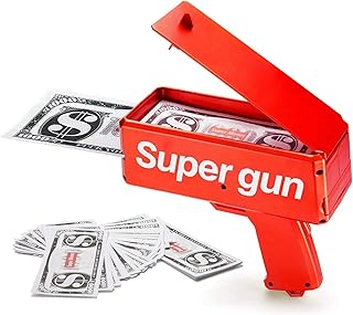 لعبة مسدس رش النقود الورقية لعبة إطلاق النقود