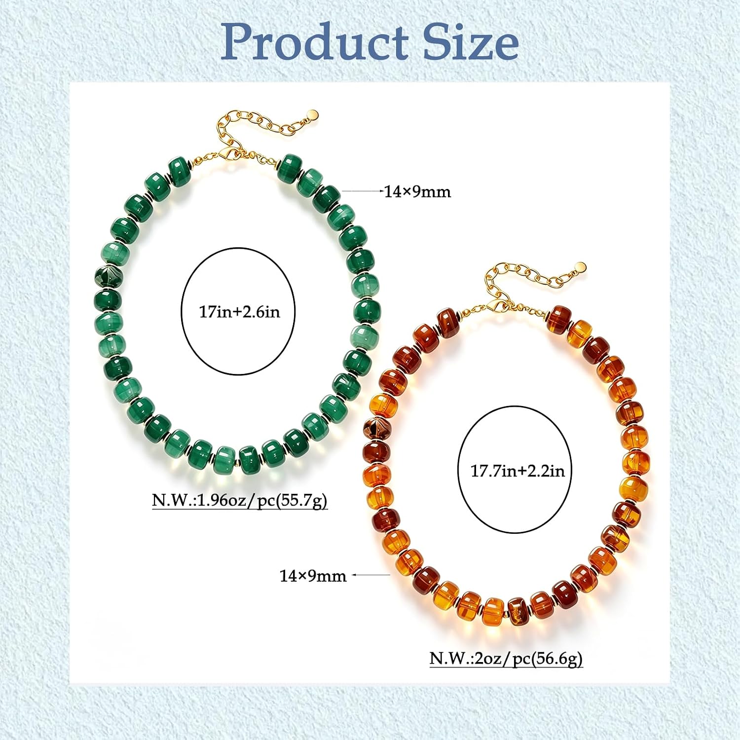 Resin Chunky Beaded Choker Necklace for Women Trendy Boho Colorful Acrylic Beaded Statement Choker Necklace Summer Beach Handmade Jewelry Gifts Accessories