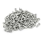 100pcs M3 X 10mm Stainless Steel Cross Pan Head Self Tapping Screws Bolts