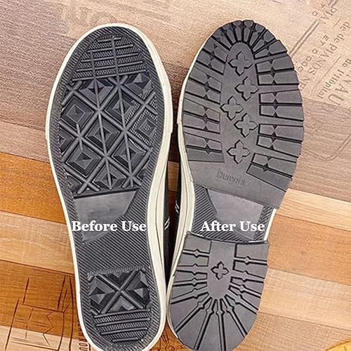 Miniatura 5 de Suela de goma de repuesto para zapatos y talones, almohadillas antideslizantes para zapatos protectores de talón para reparación de empuñaduras de