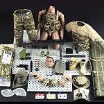 1/6 Scale Soldier Action Figures, 12 Inch Military Action Figures Set with Weapons and Clothes - Type L - All Terrain Sniper Soldier