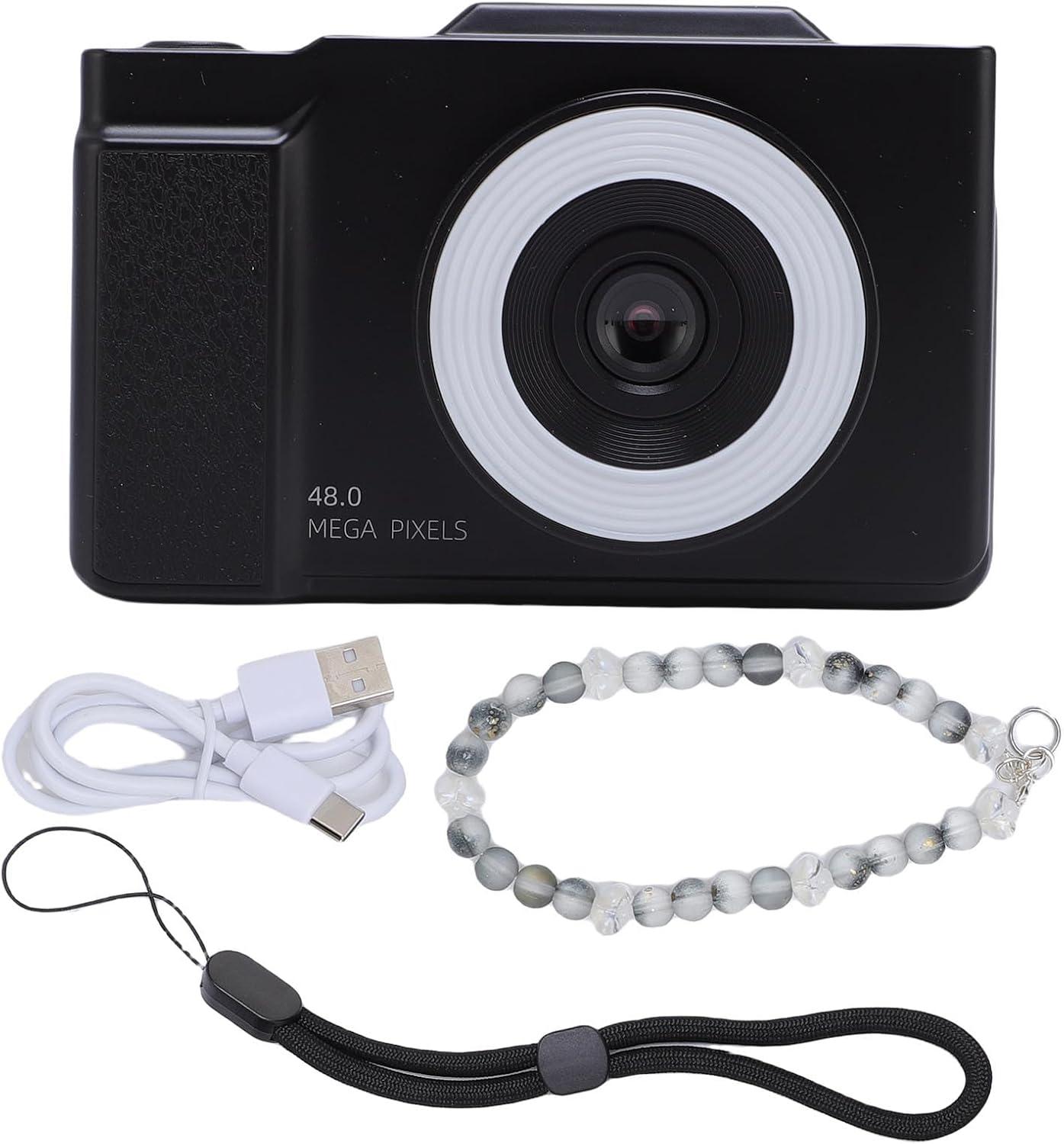 Matybobe Digital Camera 48MP Autofocus 16x Zoom 2.8inch Flip Screen Camera for Travel