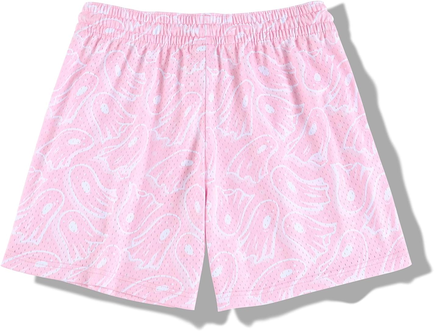 BOOMLEMON Mens Graphic Print Mesh Shorts Casual Streetwear Shorts Summer Running Basketball Short Pants