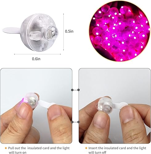 Miniatura 62 de Aogist 100 luces de globo verde, mini bola impermeable de largo tiempo de espera, lámpara LED redonda para linterna de papel, fiesta, boda