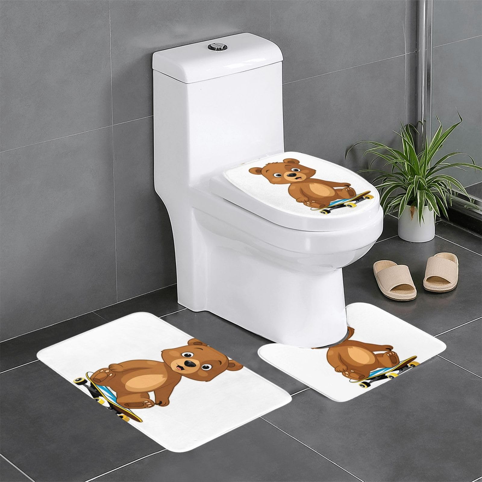 Tapis de salle de bain antidérapants contre les sols glissants et humides