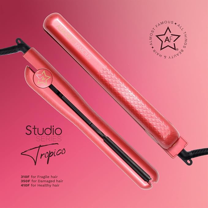 Plancha de Pelo Profesional Almost Famous Tropico 1.25" Rosa miniatura 9