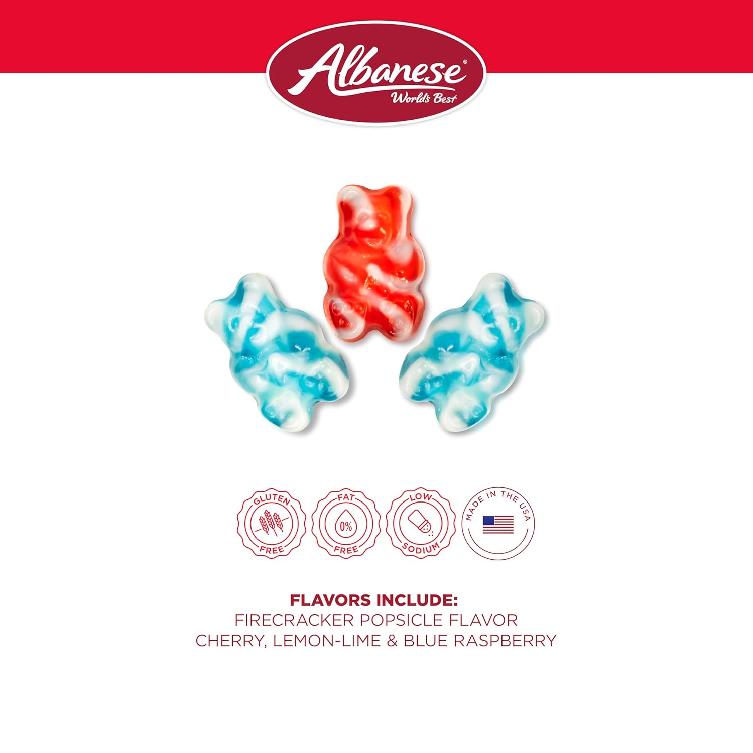 Albanese World's Best Gummies, Peace Gummi Bears, 5lbs of Candy