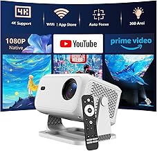 Netflix Licensed Smart Projector with WiFi and Bluetooth,...