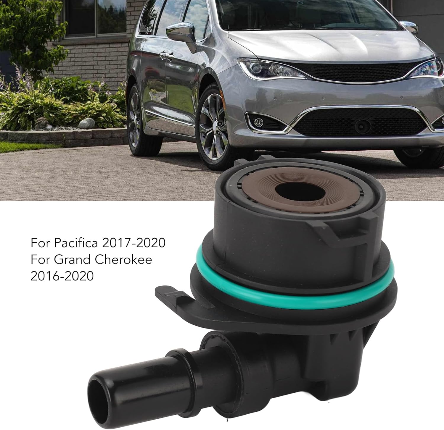 PCV Valve, Engine PCV Valve, Exhausts Replacement, 68210345AC Reliable Sturdy High Strength, Compatible with Grand Cherokee 2016 to 2020, Pacifica 2017-2020