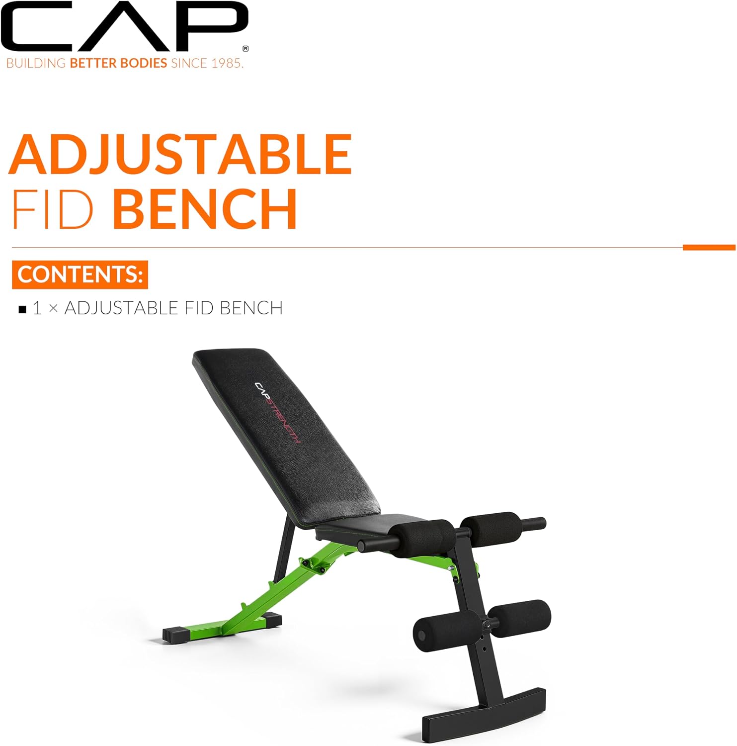 CAP Strengh Adjustable FID Bench -Multiple Colors