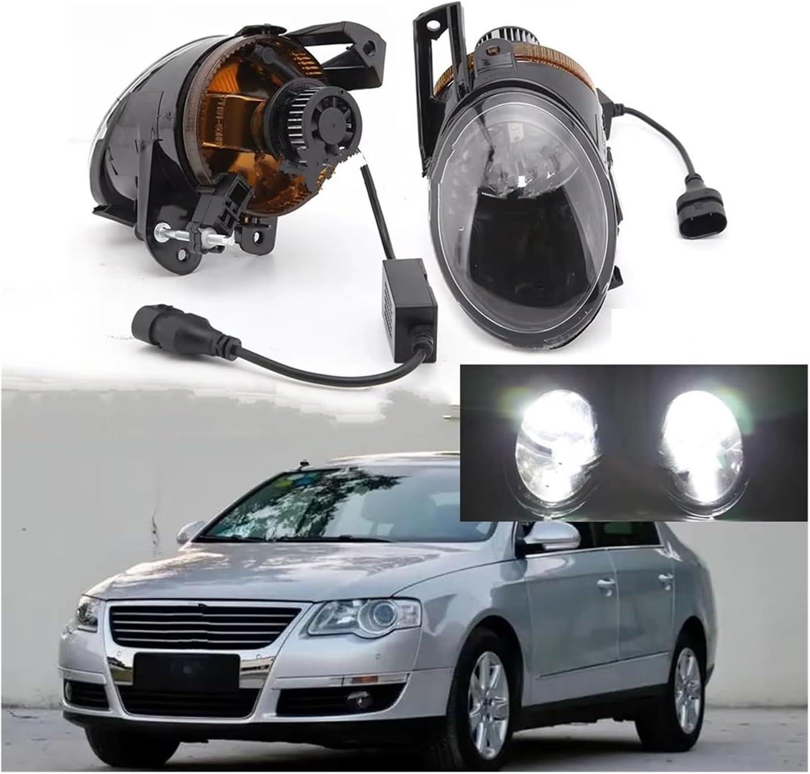 Luce per auto Gruppo ottico anteriore per VW per Passat 3C B6 2006-2011 Fendinebbia Faro