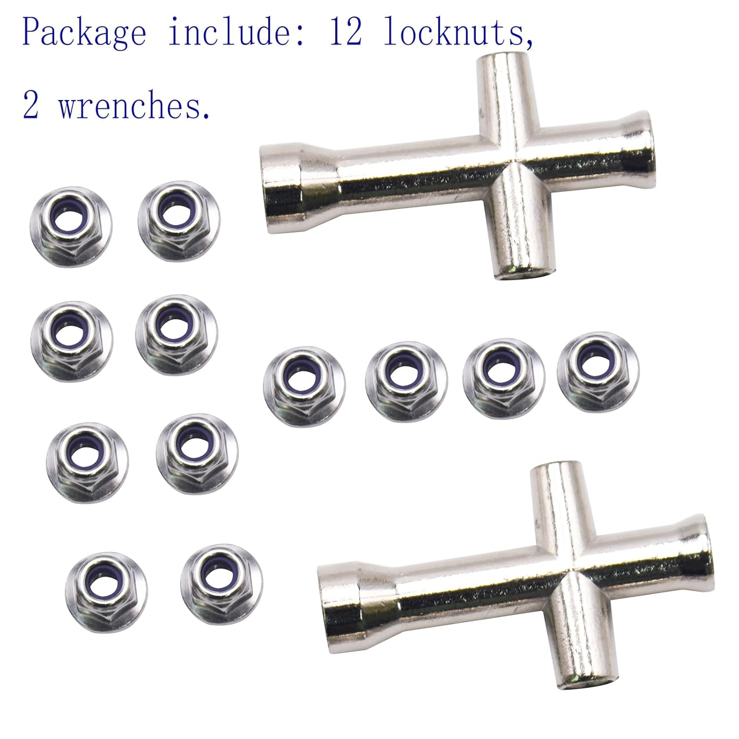 Blomiky 12 Pack 7mm M40 Wheel Lock Nut 25-WJ02 and 2 Pack 7MM Wrenches Spare Part for H14BM 14210 14211 16208 H16 H16PL 9125 Q903 RC Car RC Truck / 9125 Locknut 2