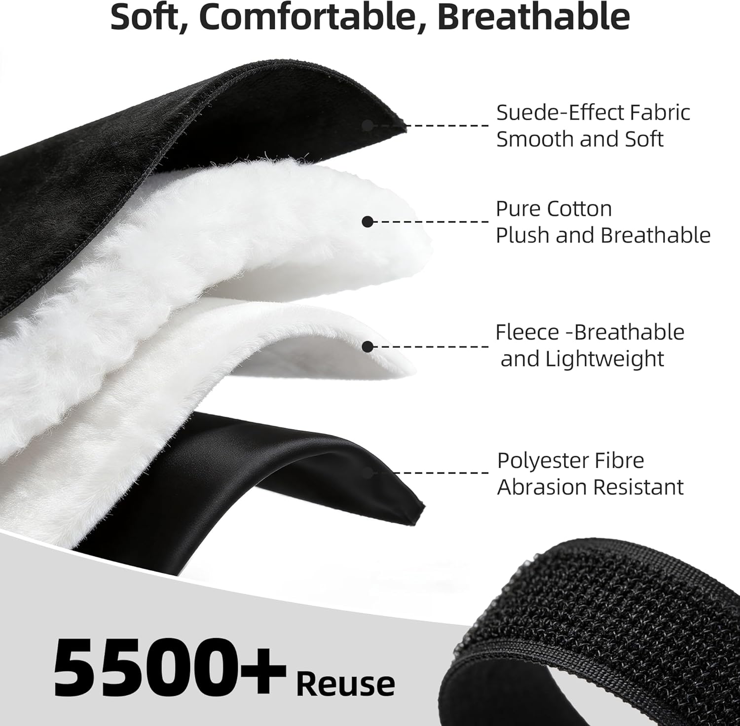 2025 Extra Long Seat Belt Cover Pad 2 Pack [No Neck Rubbing] [Protect Your Clothes] Premium Soft Suede for Ultimate Comfort Experience, Car Interior Accessories for All Vehicles, 14.5in Black