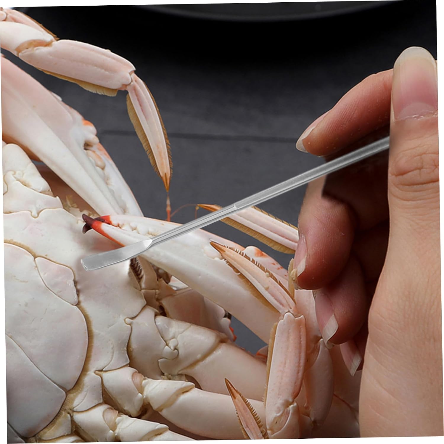 IMIKEYA 1set Seafood Cracking Tools Kit Crab Claws Forks Scissors and Storage Bag for Crab Lobster and Shellfish