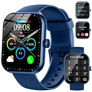 Smart Watch for Men Women Answer Make Calls 1 96 HD Fitness Smartwatch 2025 110 Sports Modes Heart