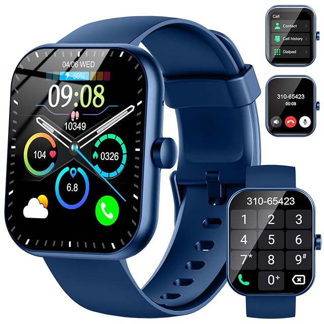 Smart Watch for Men Women Answer Make Calls 1 96 HD Fitness Smartwatch 2025 110 Sports Modes Heart