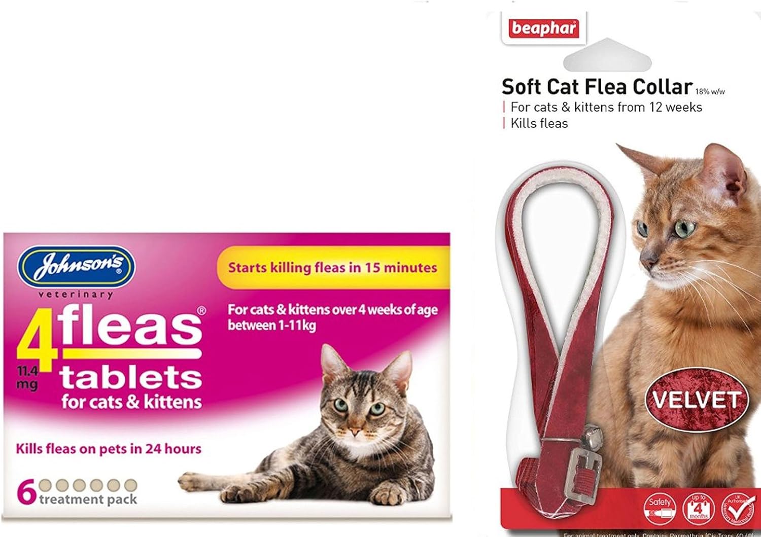 Pet Connection Long Lasting Flea & Tick Kit (Flea Collar and Tablets