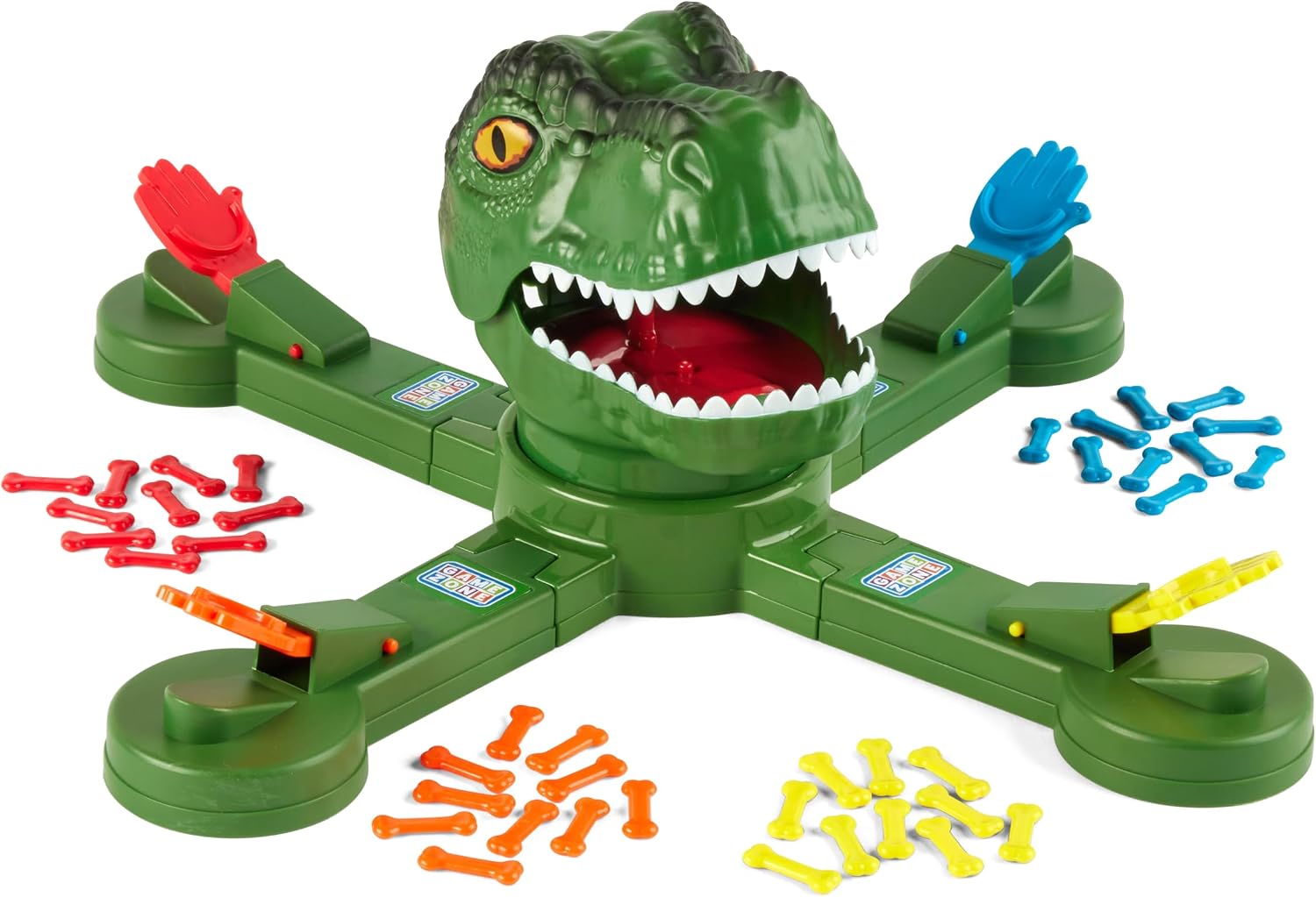 Game Zone T-Rex Bone Toss for 2-4 Players, Ages 3+, Multiplayer, Kids & Family