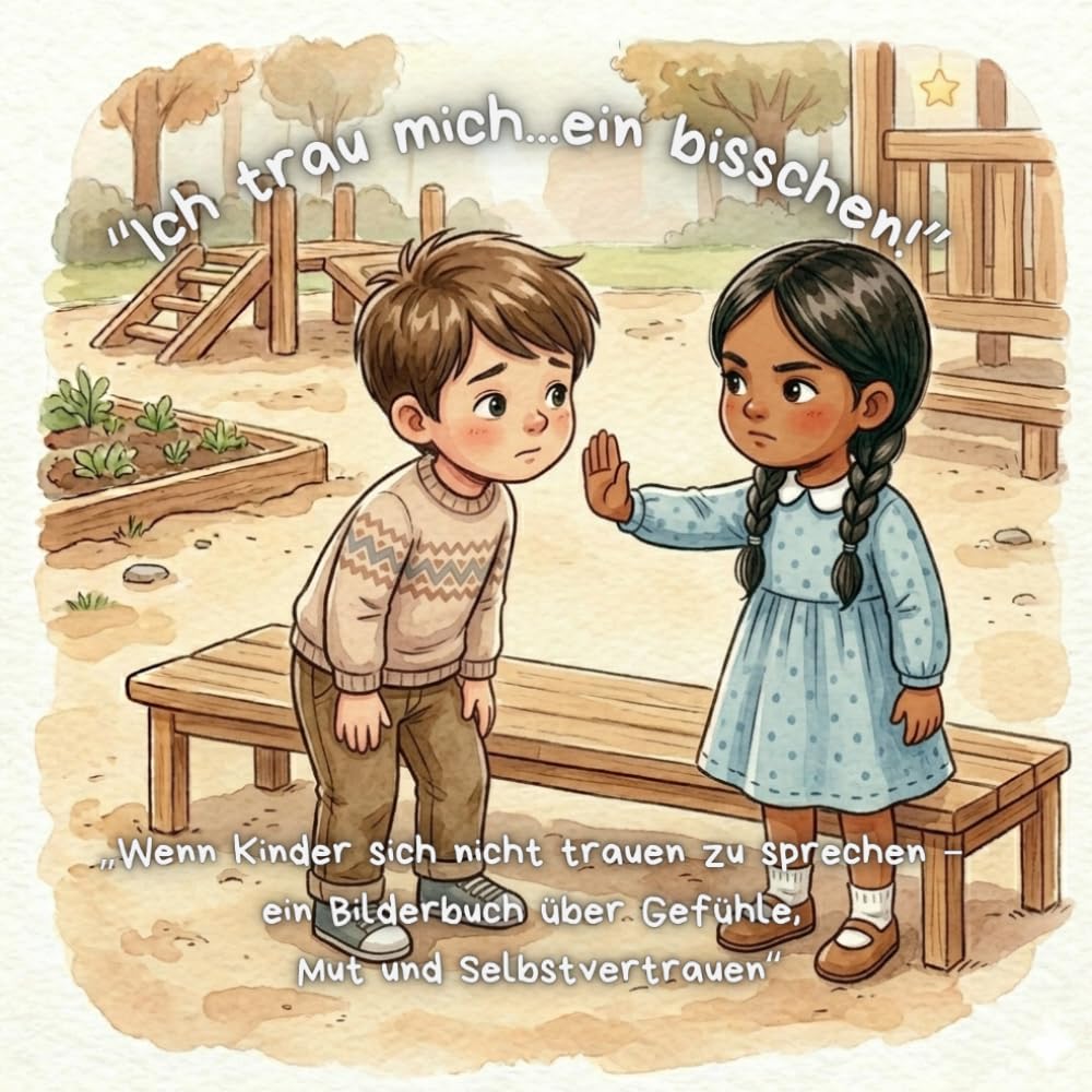 “Ich trau mich...ein bisschen!”: „Wenn Kinder sich nicht trauen zu sprechen – ein Bilderbuch über Gefühle, Mut und Selbstvertrauen“ („Stark durchs ... für Gefühle, Mut und Miteinander“)