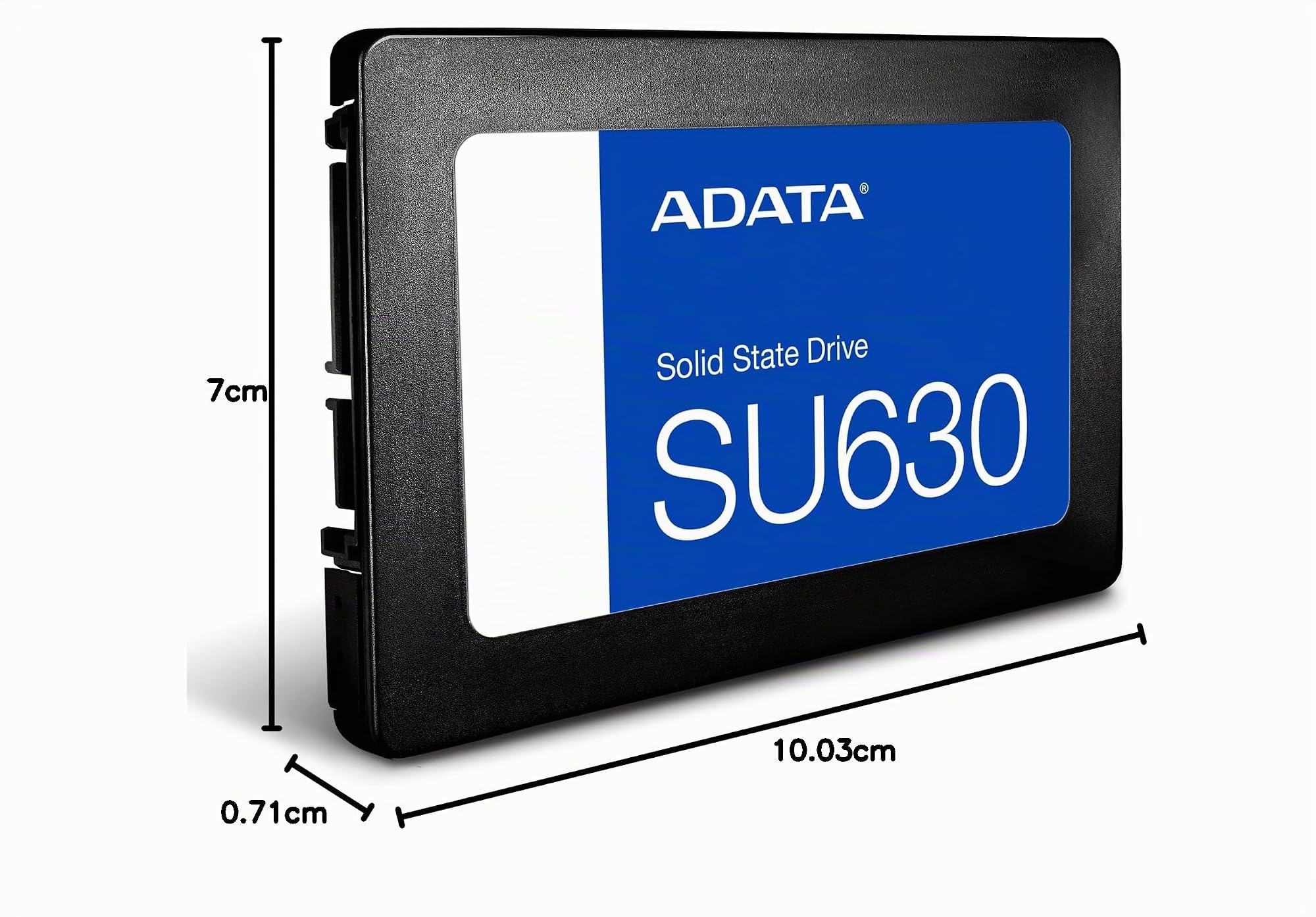 ADATA Ultimate SU630 - 480 GB, interne Solid-State-Drive mit QLC-3D-NAND-Flash, 2.5 Zoll, schwarz, 480GB