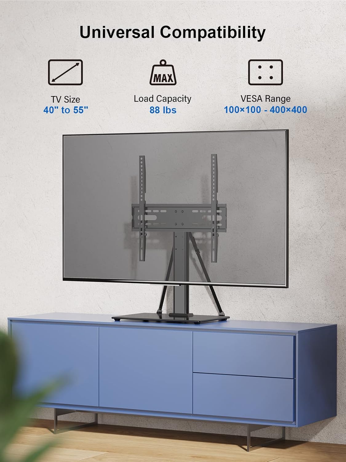 Universal Compatibility features of the TV stand