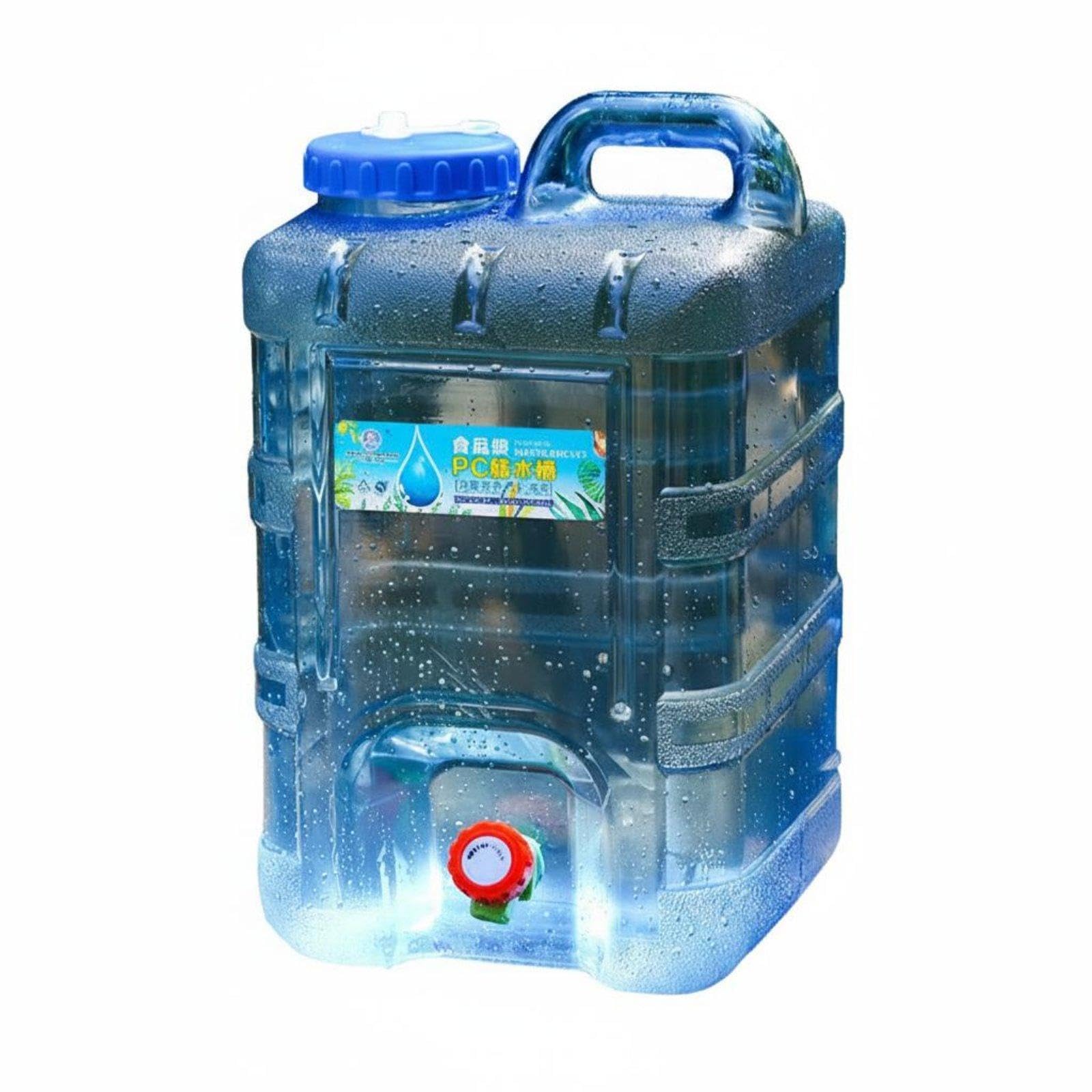 Portable Water Tank with Spigot Leak-Resistant Lid Large Capacity Water Jug Food Grade Material Liquid Storage for Outdoor, Car Travel, Home 28L with Spare Lid-image-24